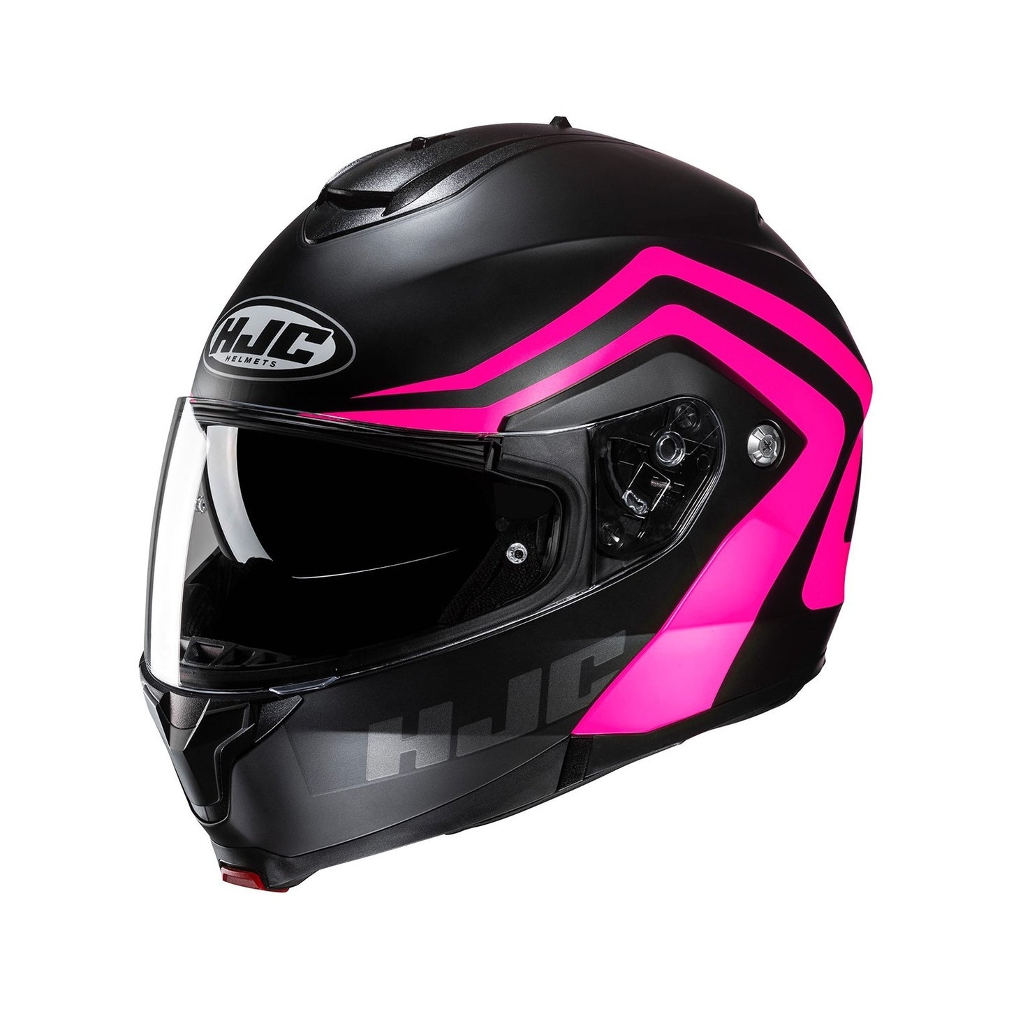 HJC C91N NEPOS ROSA MATE CON VISOR TRANSPARENTE