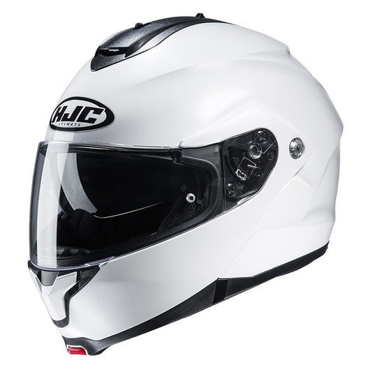 HJC C91N BLANCO BRILLO CON VISOR TRANSPARENTE