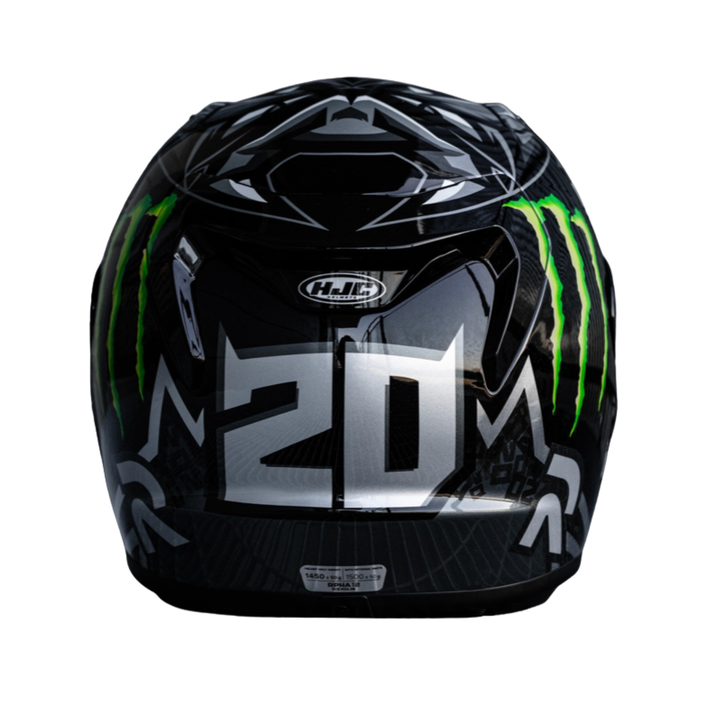 HJC RPHA 12 QUARTARARO REPLICA NEGRO BRILLO