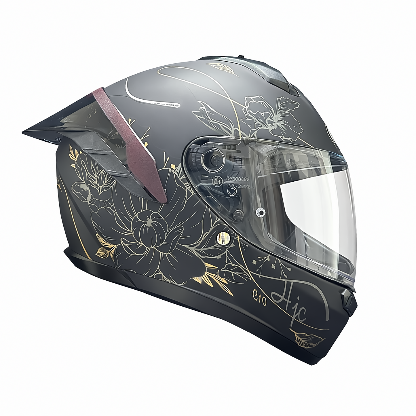 HJC C10 EPIC NEGRO MATE VISOR TRANSPARENTE