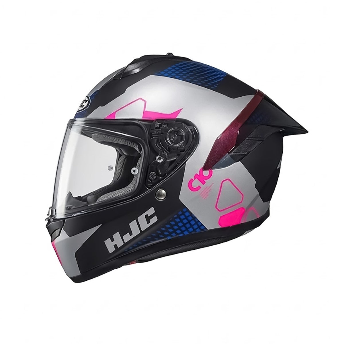 HJC C10 ASPA ROSA MATE VISOR TRANSPARENTE