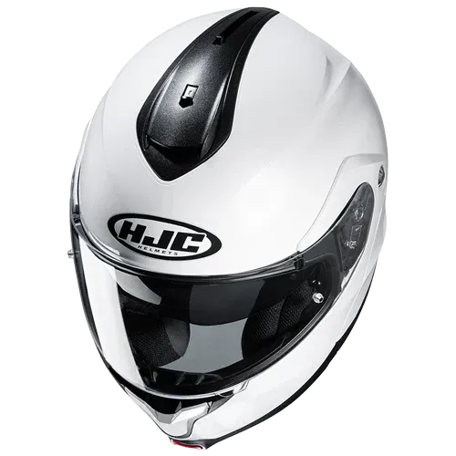 HJC C91N BLANCO BRILLO CON VISOR TRANSPARENTE